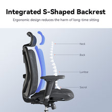 Load image into Gallery viewer, Sihoo M57 Black Frame Black Mesh Ergonomic Office Chair (3 Years Limited Warranty)