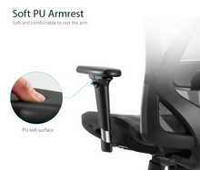 Load image into Gallery viewer, Sihoo M57B Black Frame Black Mesh Ergonomic Office Chair with Legrest (3 Years Limited Warranty)