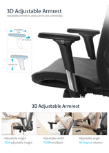 Load image into Gallery viewer, Sihoo M57B Black Frame Black Mesh Ergonomic Office Chair with Legrest (3 Years Limited Warranty)