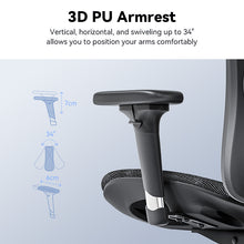 Load image into Gallery viewer, Sihoo M57 Black Frame Black Mesh Ergonomic Office Chair (3 Years Limited Warranty)
