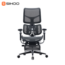 Load and play video in Gallery viewer, Sihoo S300 Dark Grey Mesh Black Frame Full Mesh Ergonomic Chair (5 Years Limited Warranty)
